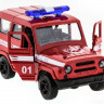 Машина "АВТОПАНОРАМА" инерц. УАЗ-469 (пожарная) 1/50, в/к 12*7*5,5 см