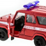 Машина "АВТОПАНОРАМА" инерц. УАЗ-469 (пожарная) 1/50, в/к 12*7*5,5 см