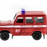 Машина "АВТОПАНОРАМА" инерц. УАЗ-469 (пожарная) 1/50, в/к 12*7*5,5 см