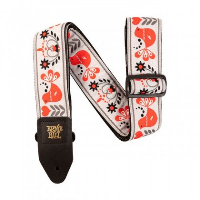 Ремень для гитары ERNIE BALL 4689 Jacquard Red Bird Winter