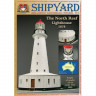 Сборная картонная модель Shipyard маяк North Reef Lighthouse (№55), 1/87