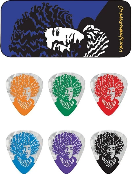 DUNLOP JVHPT04H Van Hamersveld Jimi Pick Tin Hvy Набор медиаторов в жестяной коробке