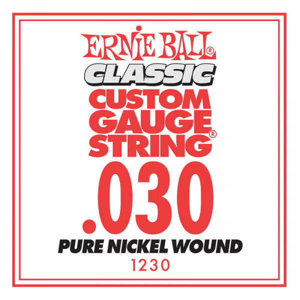 Ernie Ball 1230 калибр.030 одиночная для электрогитары/акустической гитары