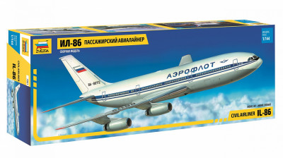 Пассажирский авиалайнер "Ил-86" 1/144