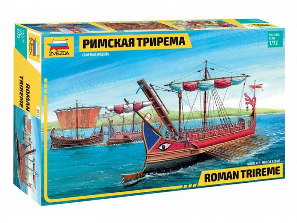 Сборная модель ZVEZDA Римская трирема, 1/72