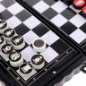 Настольная игра «Шашки, шахматы», 2 в 1, компактная версия, на магнитах