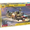 Сборная модель ZVEZDA Российский разведывательно-ударный вертолет Ка-52, 1/48