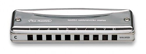 Губная гармошка диатоническая с клапанами SUZUKI MR-350V F ultra bend model (49331) Richter Modular System