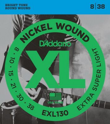D'ADDARIO EXL130 Extra Super Light 8-38 струны для электрогитары
