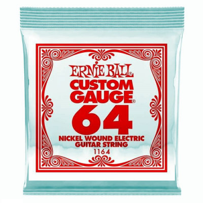 ERNIE BALL 1164 (.064) одна струна для электрогитары