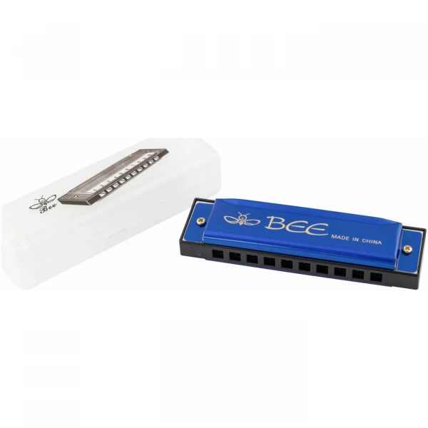 Губная гармошка диатоническая BEE DF10A-1 BLUE