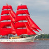 Картина по номерам с цветной схемой на холсте 30х40 Бриг Россия (20 цветов)