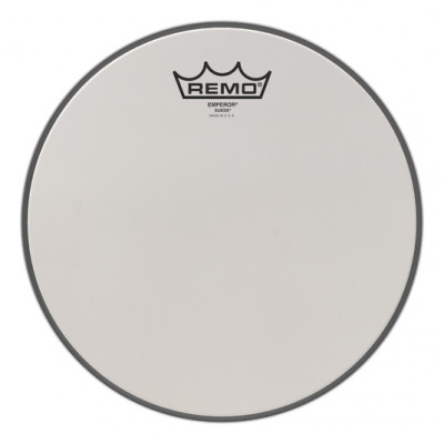 REMO BE-0810-00- EMPEROR®, SUEDE®, 10" Diameter 2-слойный матовый пластик