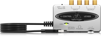 Аудиоинтерфейс Behringer UCA202 внешний портативный