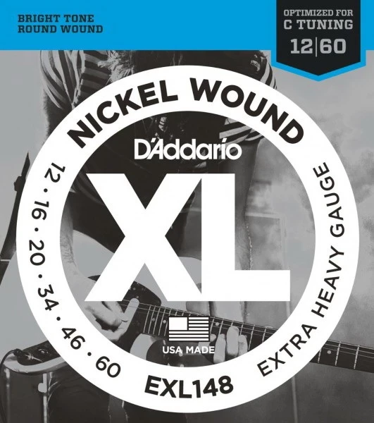D'ADDARIO EXL148 Extra Heavy 12-60 пониженный строй струны для электрогитары