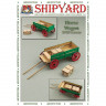 Сборная картонная модель Shipyard телега (№69), 1/72