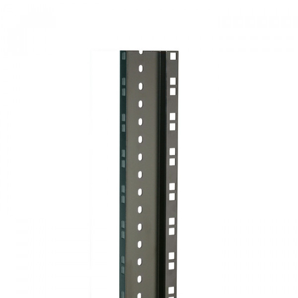 ADAM HALL 61552BLK Стальная двойная пластина (2 мм, чёрная) для рэка, длина 2 м (цена за 1 шт)