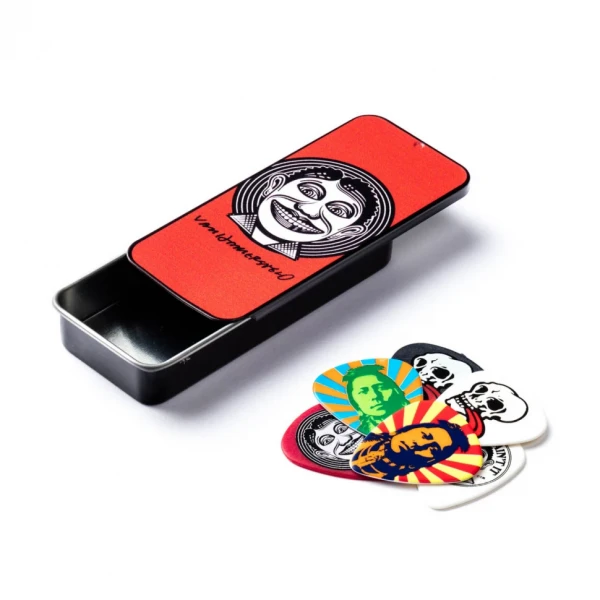 DUNLOP  JVHPT01M John Van Hamersveld Johnny Face Pick Tin набор медиаторов в жестяном коробке 6 шт