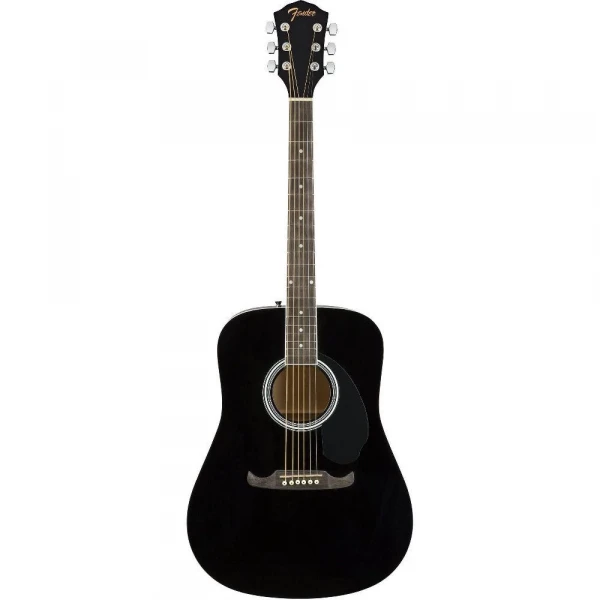 Акустическая гитара FENDER (V) FA-125 DREADNOUGHT, BLACK WN с чехлом, цвет черный