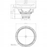 EIGHTEEN SOUND 12NCX750H 12" динамик СЧ-драйв, неодим, 8 Ом, 800 Вт AES, 102 дБ, 80-5500 Гц