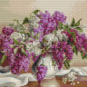Картина мозаикой 40х50 БУЗИН. СИРЕНЬ (квадр. эл-ты) (30 цветов)