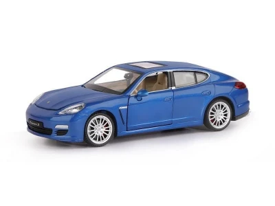 Машина "АВТОПАНОРАМА" Porsche Panamera S, синий, 1/24, свет, звук, в/к 24,5*12,5*10,5 см