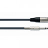 QUIK LOK MX779-5 готовый микрофонный кабель, 5 метров, разъемы XLR/M - Mono Jack 1/4, цвет черный