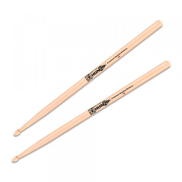Барабанные палочки HUN 5B Hickory Series орех, деревянный наконечник