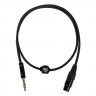 Микрофонный кабель ROCKDALE MN001-5M, разъемы XLR male X mono jack male, 5 м