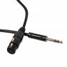 Микрофонный кабель ROCKDALE MN001-5M, разъемы XLR male X mono jack male, 5 м