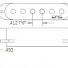 Звукосниматель EMG SAV WH для Stratocaster активный сингл