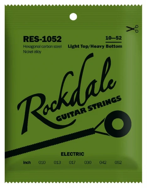 ROCKDALE RES-1052 струны для электрогитары, никелированная сталь, 10-52
