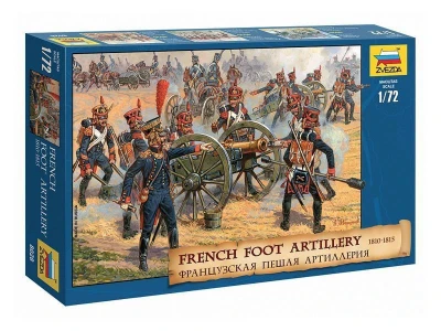 Сборные солдатики ZVEZDA Французская пешая артиллерия, 1/72