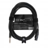 Микрофонный кабель ROCKDALE XF001-3M, разъемы XLR female X stereo jack male, 3 м