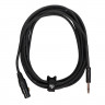 Микрофонный кабель ROCKDALE XF001-3M, разъемы XLR female X stereo jack male, 3 м