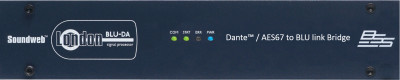 Аудиоинтерфейс BSS BLU DAN Dante audio BLU link, 1U полурэковый