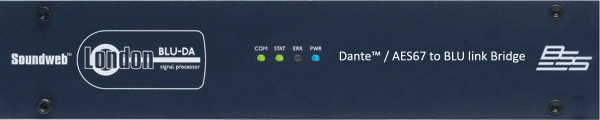 Аудиоинтерфейс BSS BLU DAN Dante audio BLU link, 1U полурэковый