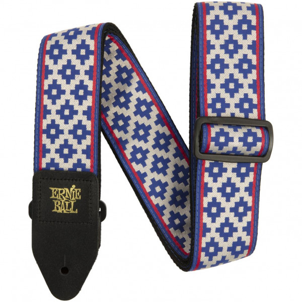 Ремень для гитары ERNIE BALL 5336 Blue Crux Jacquard регулируемый 104-183 см с рисунком