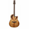 OVATION CE44P-FKOA Celebrity Elite Plus Mid Cutaway Natural Figured Koa электроакустическая гитара