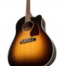 GIBSON 2019 J-45 Cutaway Vintage Sunburst электроакустическая гитара с кейсом