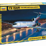 Сборная модель ZVEZDA Российский авиалайнер ТУ-154М, 1/144