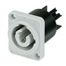 Neutrik NAC3MPB-1 - панельный разъем PowerCon выходной (серый) 20A/250В