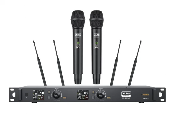 XLine MD-262A-C радиосистема двухканальная c двумя ручными передатчиками
