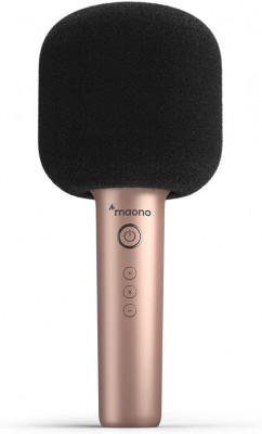Караоке микрофон Maono MKP100 (champagne gold) встроенные динамики