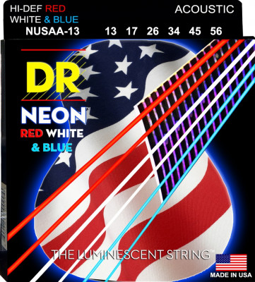 Комплект струн для акустической гитары DR NUSAA-13, 13-56