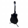 Гитара акустическая WOODCRAFT W-10C/BK Dreadnought с вырезом