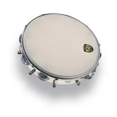 LATIN PERCUSSION CP392 10" тамбурин-бубен (2х9 пар джинглов) + настроечный ключ