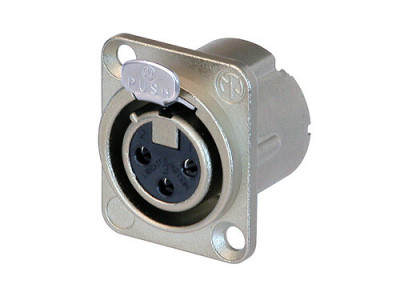 Панельный разъем Neutrik NC3FD-LX XLR female