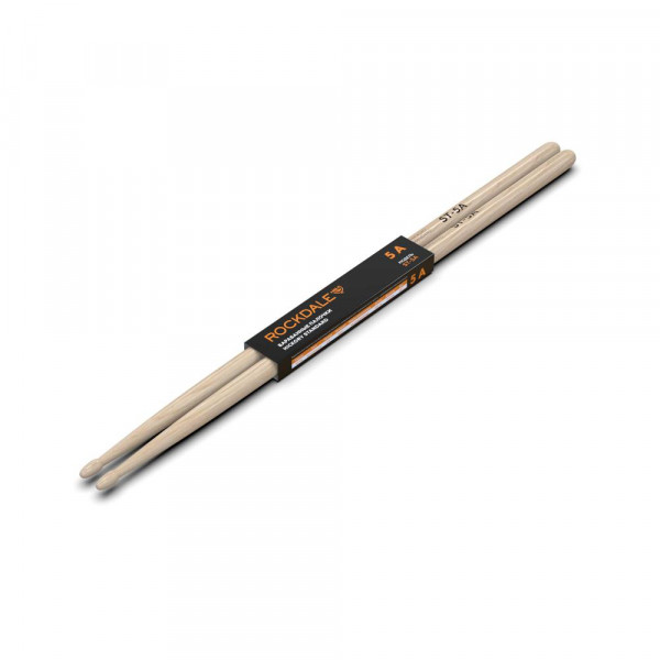 Барабанные палочки ROCKDALE Hickory Standard ST-5A орех, деревянный наконечник