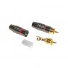 Тюльпан кабельный RCA INVOTONE RCA500M/RD золото корпус металл, цвет красный